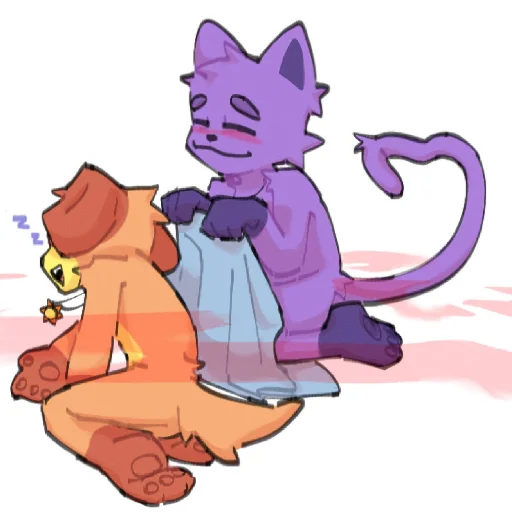 😴 Стикер «DOGDAY and CATNAP» для Telegram