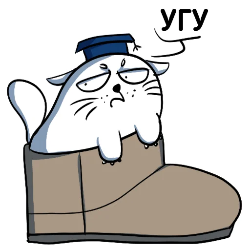 😑 Стикер «Cat NCFU» для Telegram
