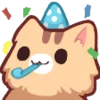 🥳 Эмодзи «catnyaa» для Telegram