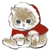 Стикер 7 Новогодние котики