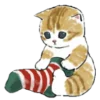 Стикер 3 Новогодние котики