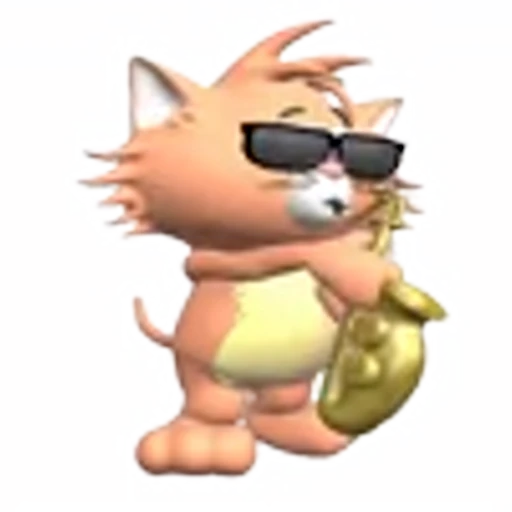 🎺 Эмодзи «3D cats» для Telegram