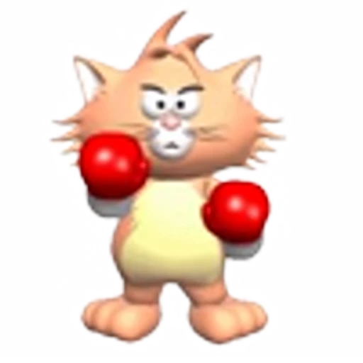 🥊 Эмодзи «3D cats» для Telegram