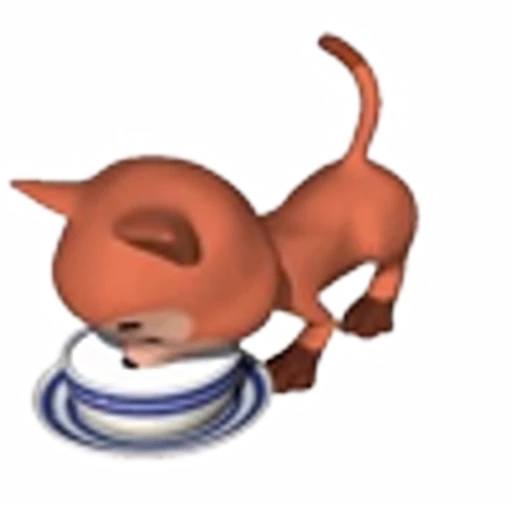 🥛 Эмодзи «3D cats» для Telegram