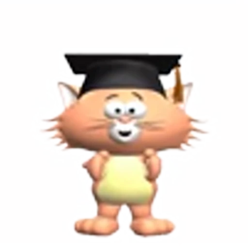 👨‍🎓 Эмодзи «3D cats» для Telegram