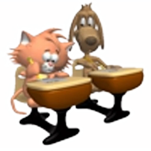 🏫 Эмодзи «3D cats» для Telegram