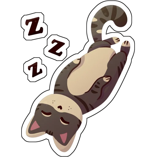 💤 Стикер «Котики антибиотики» для Telegram