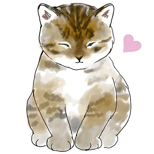 ❤️ Стикер «Кошачий чат 2» для Telegram