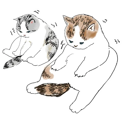 😴 Стикер «Кошачий чат 2» для Telegram