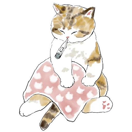 🤒 Стикер «Кошачий чат 2» для Telegram