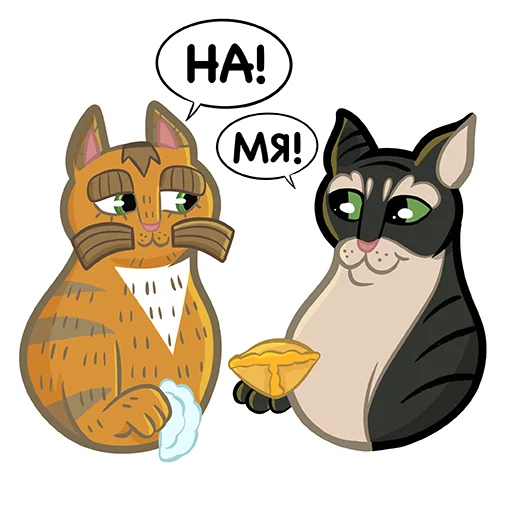 🫴 Стикер «Коты казанские Алабрыс и Мырау батыр» для Telegram