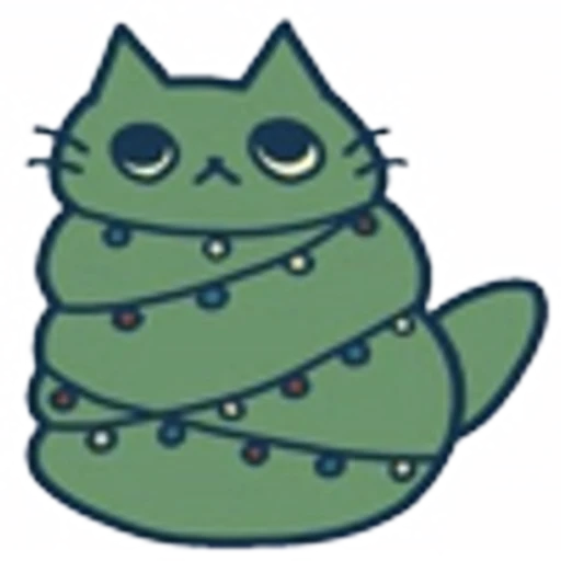 🎄 Эмодзи «catsdrawn» для Telegram