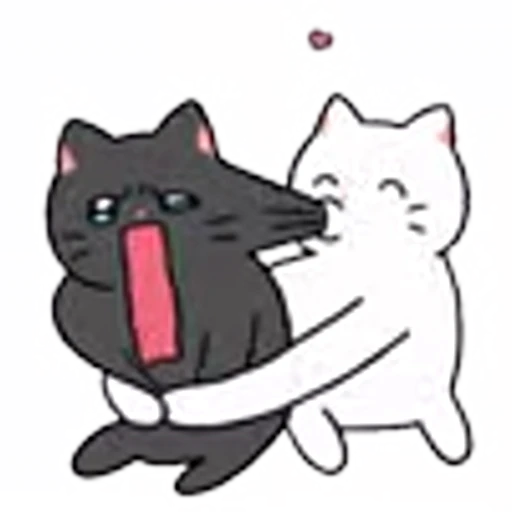 😘 Эмодзи «catsdrawn» для Telegram
