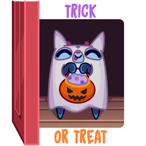 👀 Стикер «Skull Cat» для Telegram