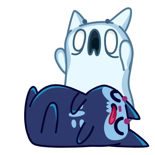 😨 Стикер «Skull Cat» для Telegram