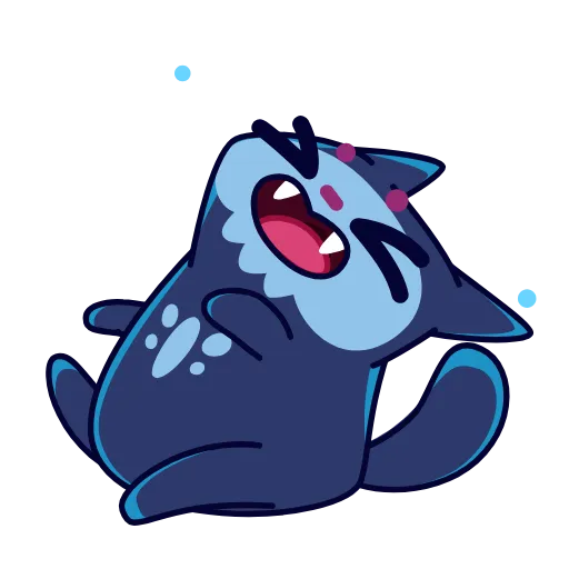 Стикерпак Skull Cat для Telegram