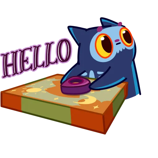 👋 Стикер «Skull Cat» для Telegram