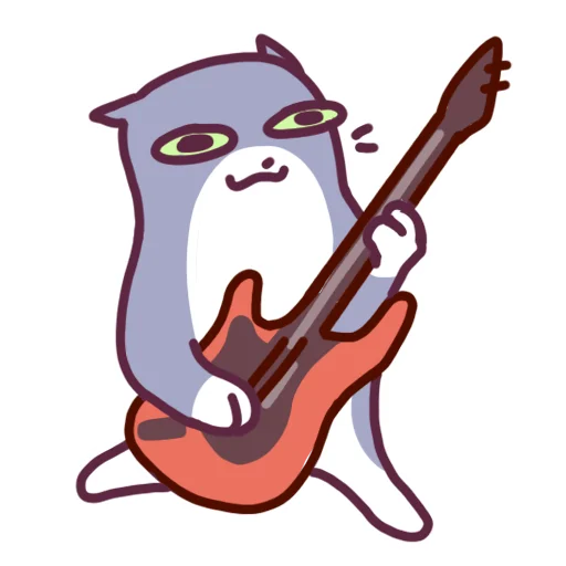 Стикер 17 Cat Motions 2 without text