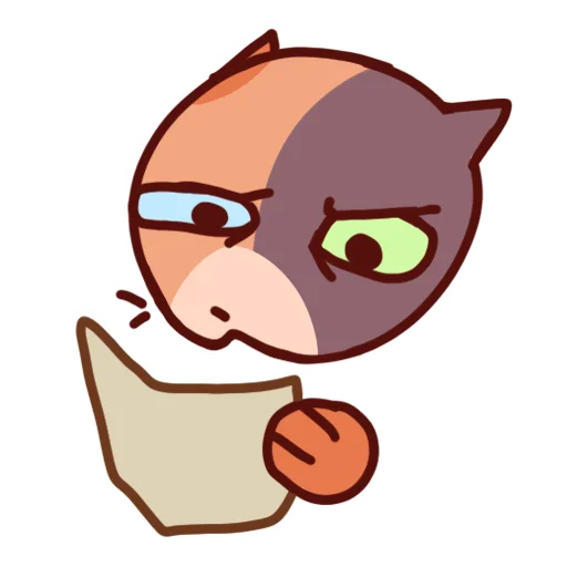 Стикер 41 Cat Motions 2 without text