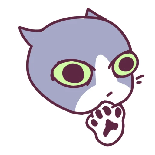 Стикер 14 Cat Motions 2 without text
