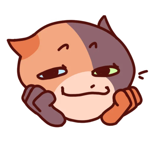 Стикер 44 Cat Motions 2 without text