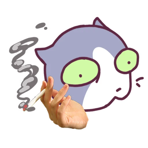 Стикер 8 Cat Motions 2 without text