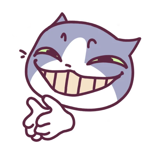 Стикер 19 Cat Motions 2 without text