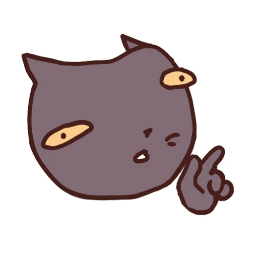 Стикер 52 Cat Motions without text
