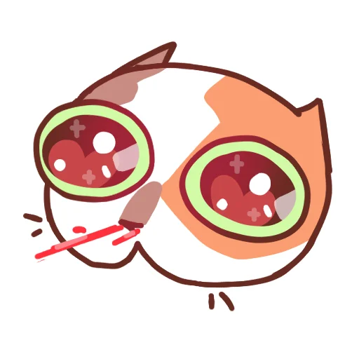 Стикер 15 Cat Motions without text