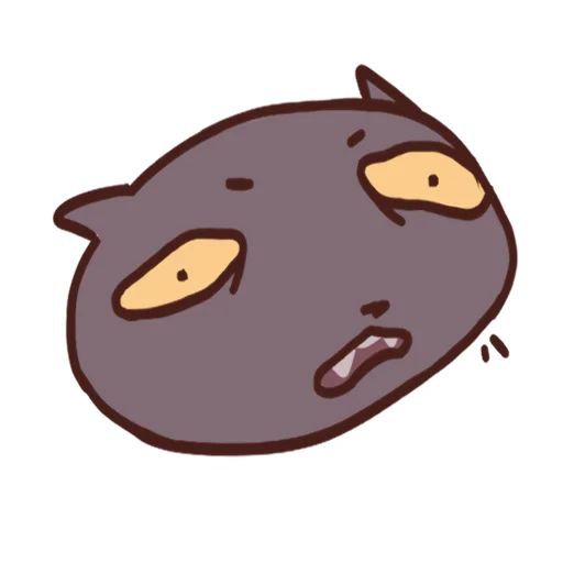 Стикер 47 Cat Motions without text