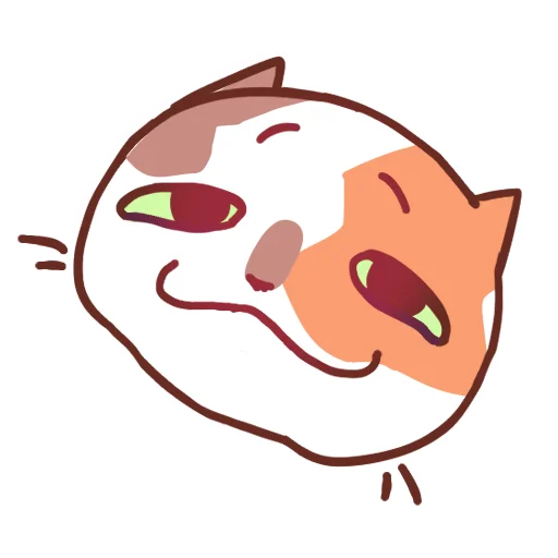 Стикер 8 Cat Motions without text