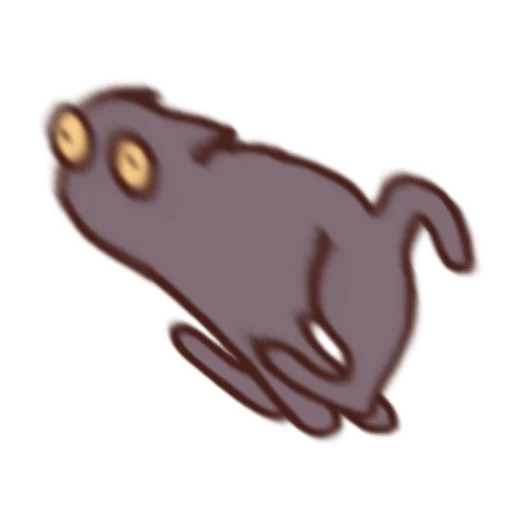 Стикер 55 Cat Motions without text