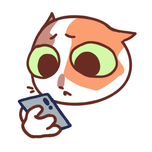Стикер 23 Cat Motions without text