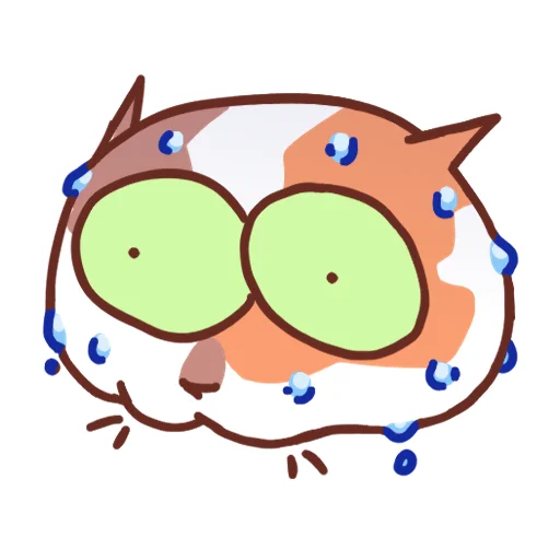 Стикер 2 Cat Motions without text