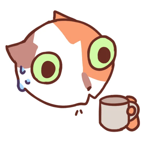 Стикер 16 Cat Motions without text