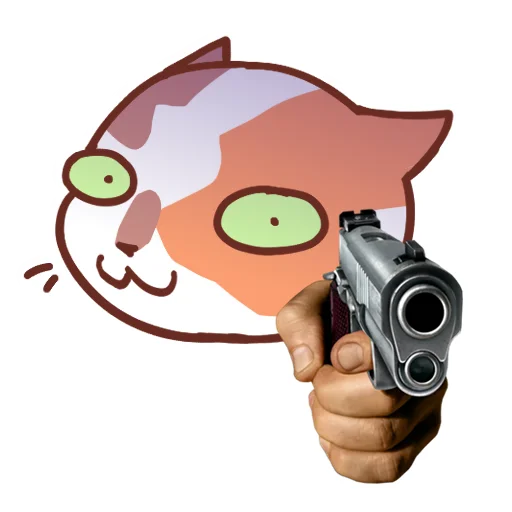 Стикер 6 Cat Motions without text
