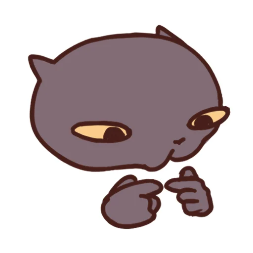 Стикер 57 Cat Motions without text
