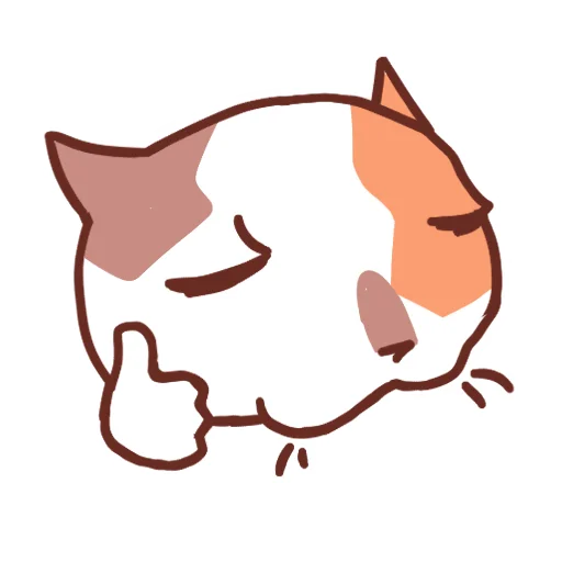 Стикер 27 Cat Motions without text