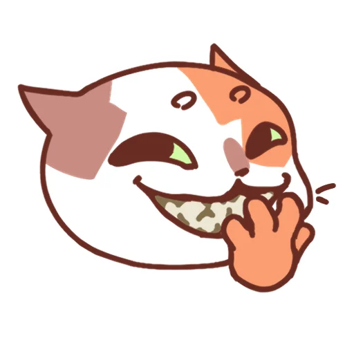 Стикер 11 Cat Motions without text