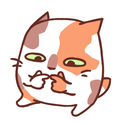 Стикер 26 Cat Motions without text
