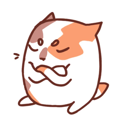 Стикер 12 Cat Motions without text