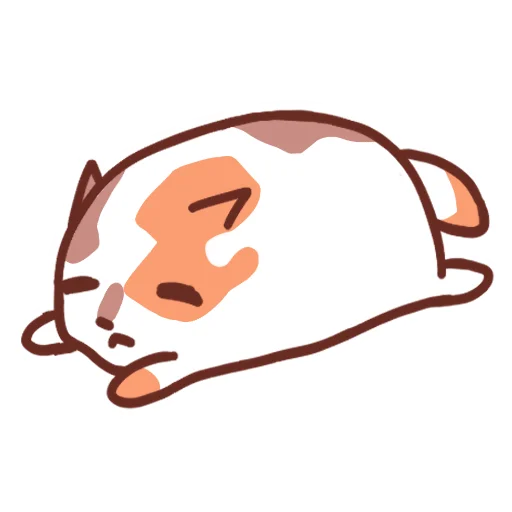 Стикер 21 Cat Motions without text