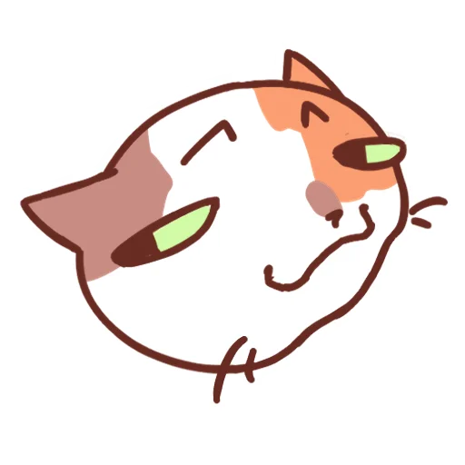 Стикер 3 Cat Motions without text
