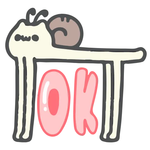 👌 Стикер «Cat Snail» для Telegram