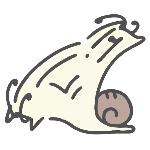 🤯 Стикер «Cat Snail» для Telegram