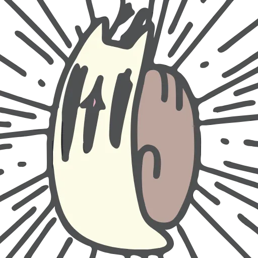 😱 Стикер «Cat Snail» для Telegram