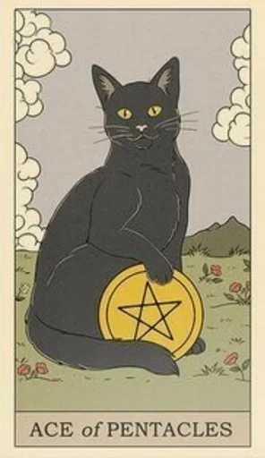 🧧 Стикер «Карты Таро с котиками» для Telegram