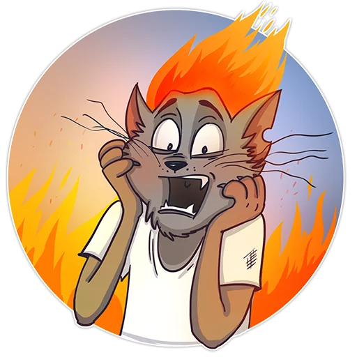 😫 Стикер «Cat Stepan» для Telegram