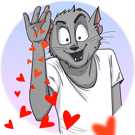 ❤️ Стикер «Cat Stepan» для Telegram