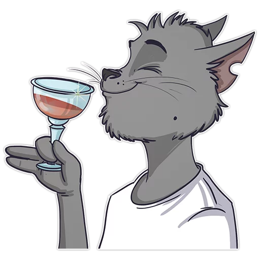 🍷 Стикер «Cat Stepan» для Telegram